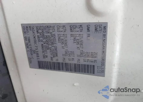 2014 Nissan Rogue Sv from USA, damaged, VIN 5N1AT2MT0EC753881